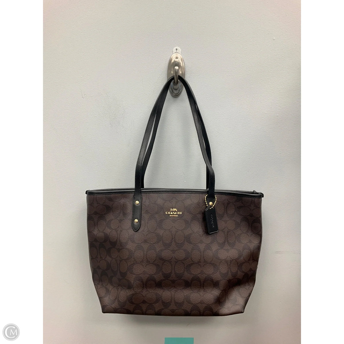 Tote Designer By Coach, Size: Medium