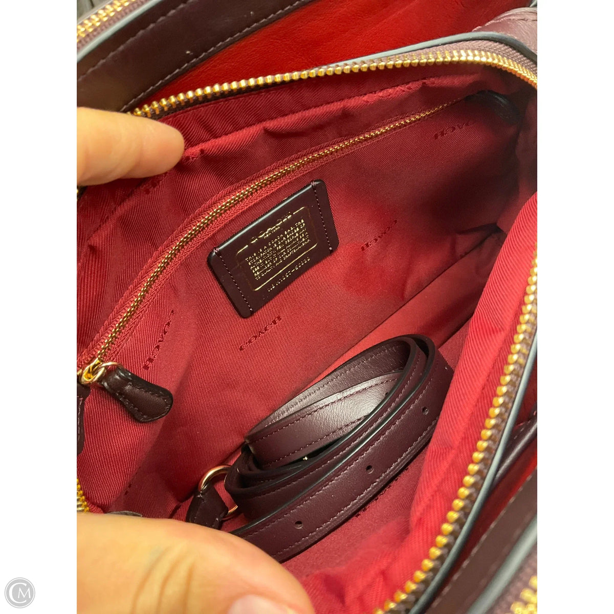 Handbag Designer By Coach, Size: Medium