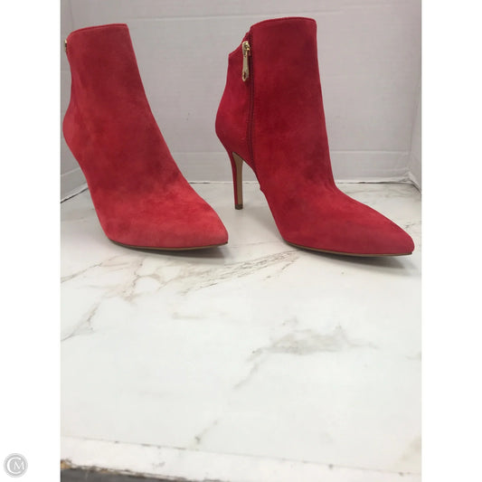Boots Ankle Heels By Louise Et Cie In Red, Size: 9