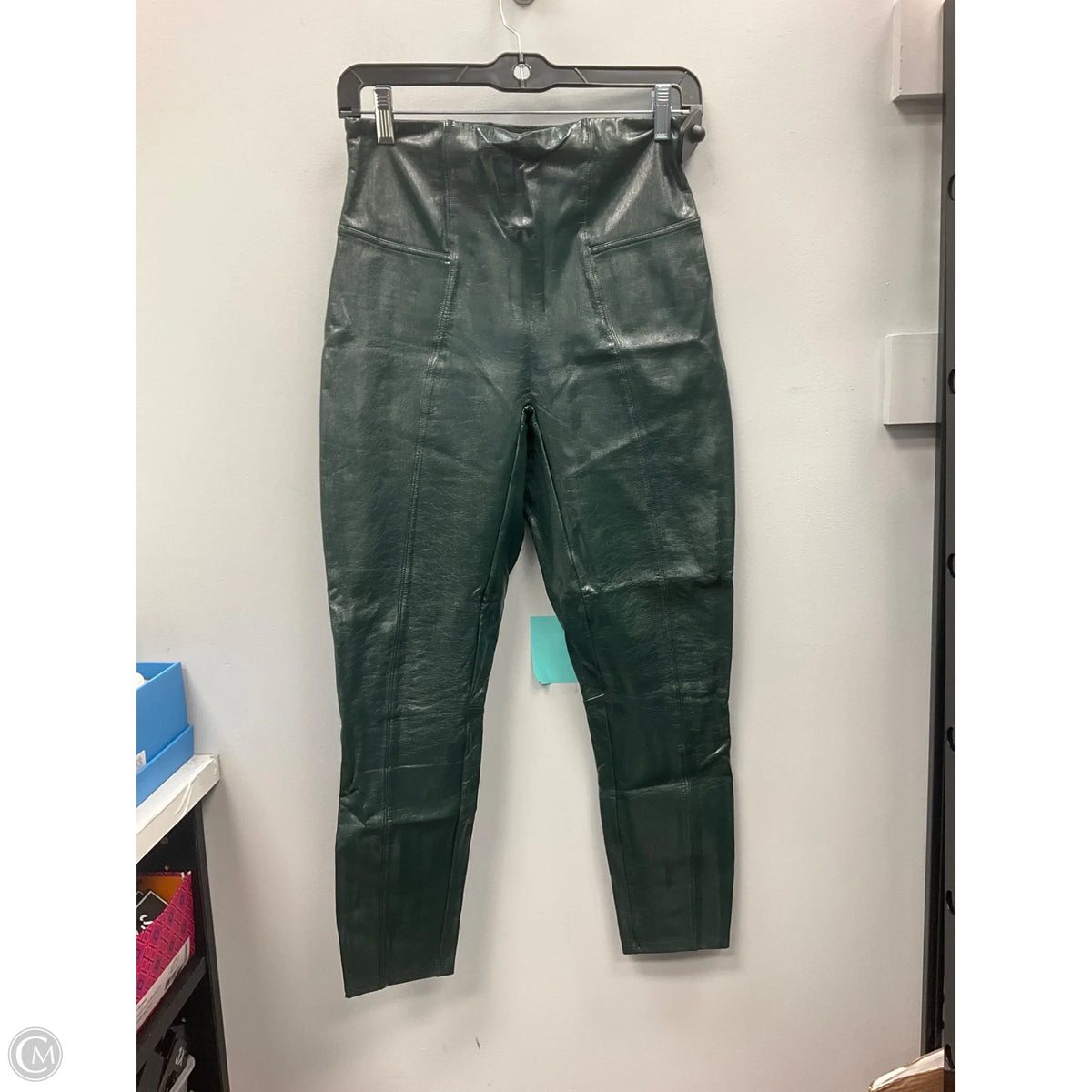 Pants Leggings By Spanx In Green, Size: M