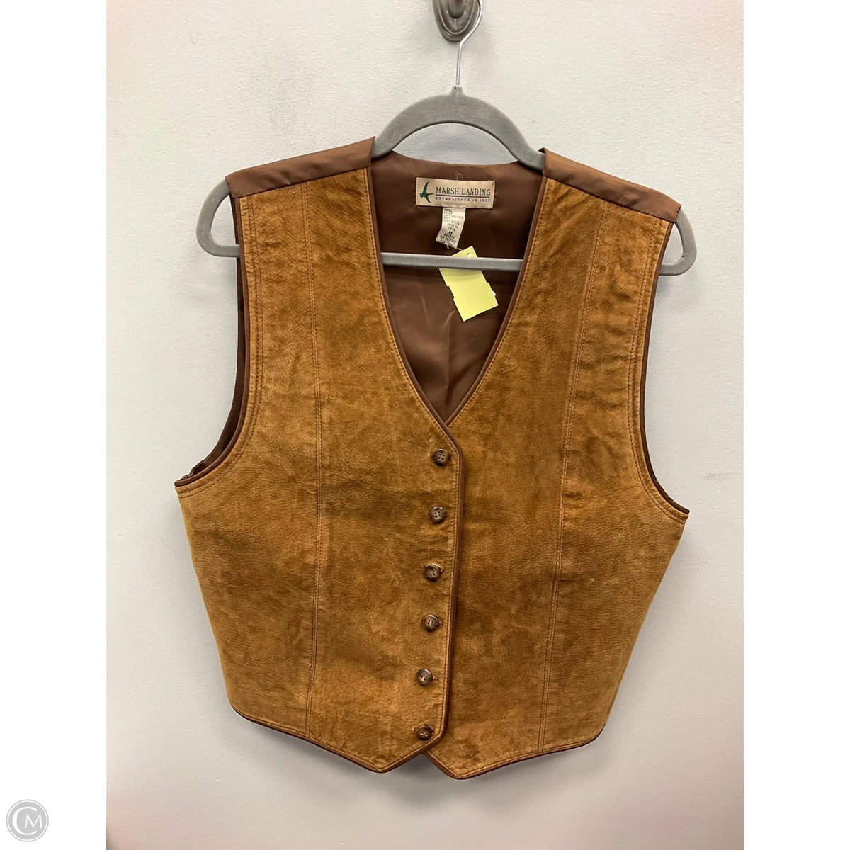 Vest Other By Marsh Landing In Tan, Size: M