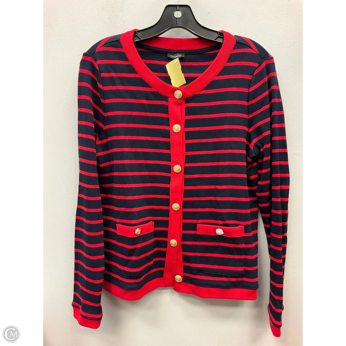 Sweater By Talbots In Striped Pattern, Size: S