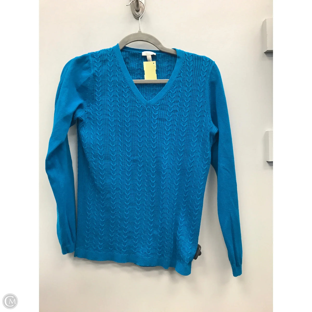 Top Long Sleeve By Talbots In Blue, Size: S