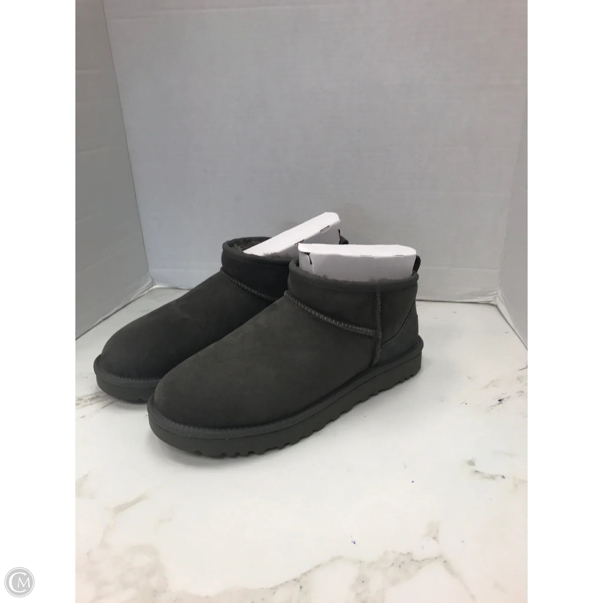 Boots Designer By Ugg In Grey, Size: 8