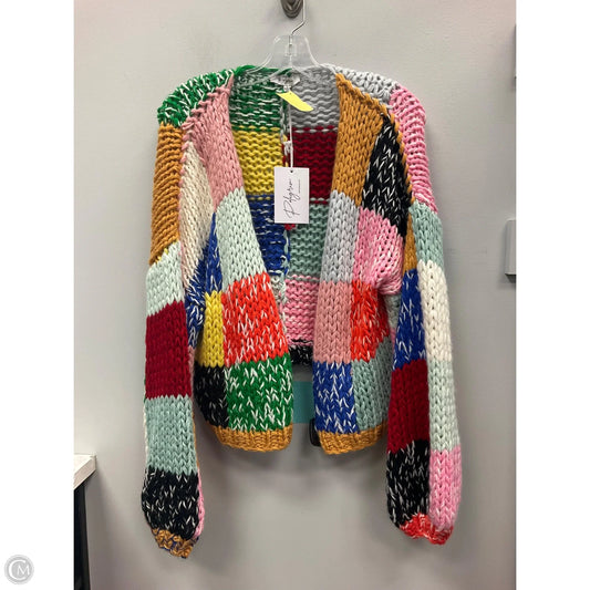 Sweater Cardigan By Polagram In Multi-colored, Size: S