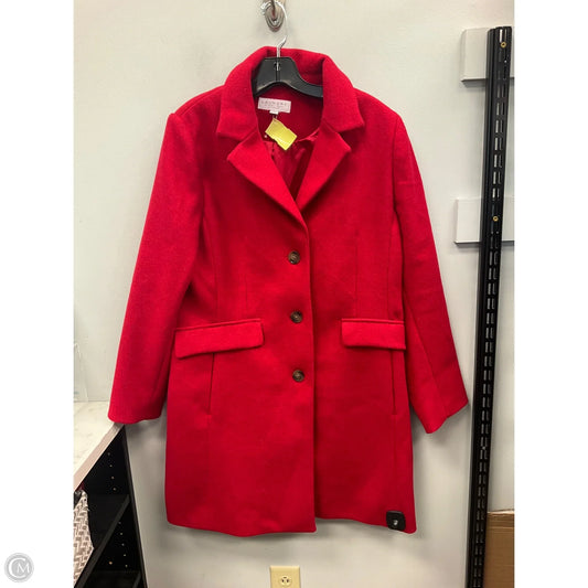 Coat Peacoat By Laundry In Red, Size: Xl