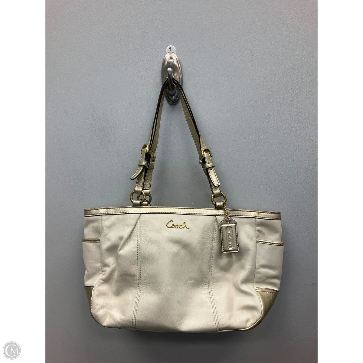 Tote Designer By Coach, Size: Medium