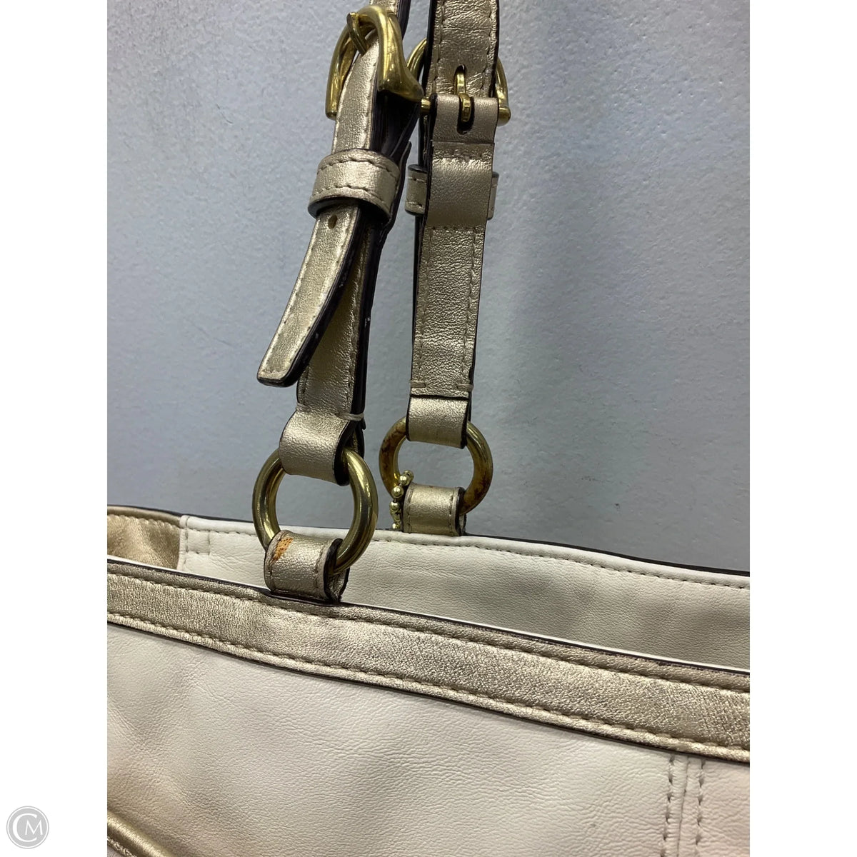 Tote Designer By Coach, Size: Medium