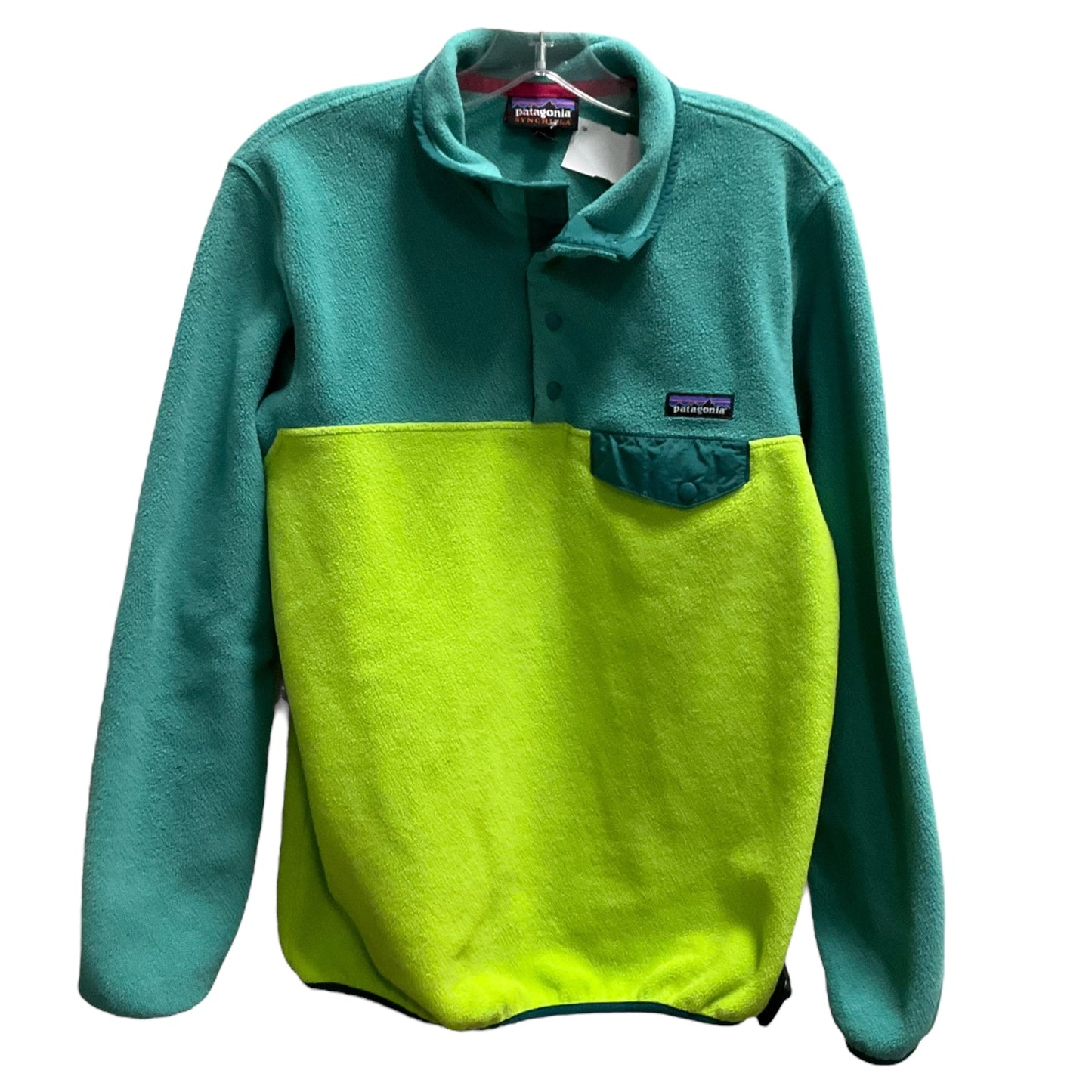 Jacket Fleece By Patagonia In Green, Size: M