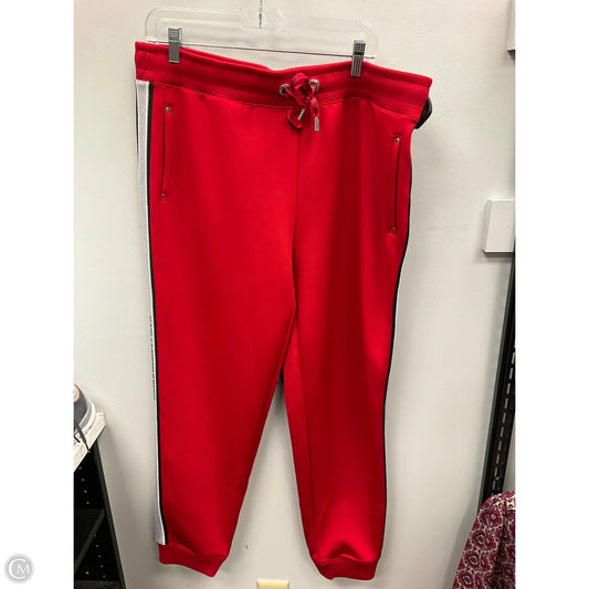 Pants Designer By Karl Lagerfeld In Red, Size: L