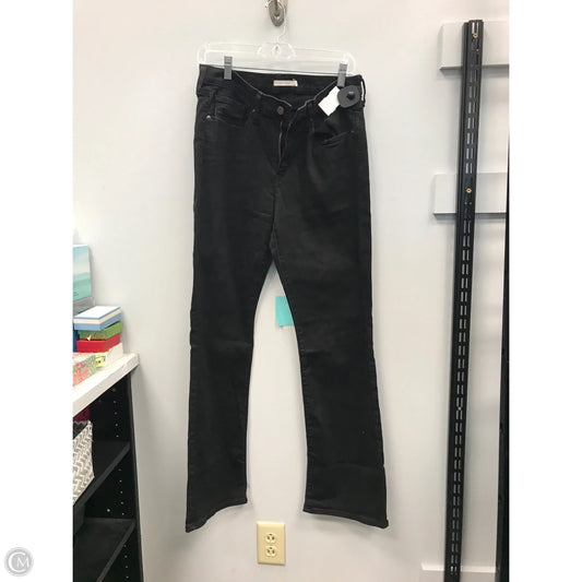 Jeans Boot Cut By Levis In Black Denim, Size: 10