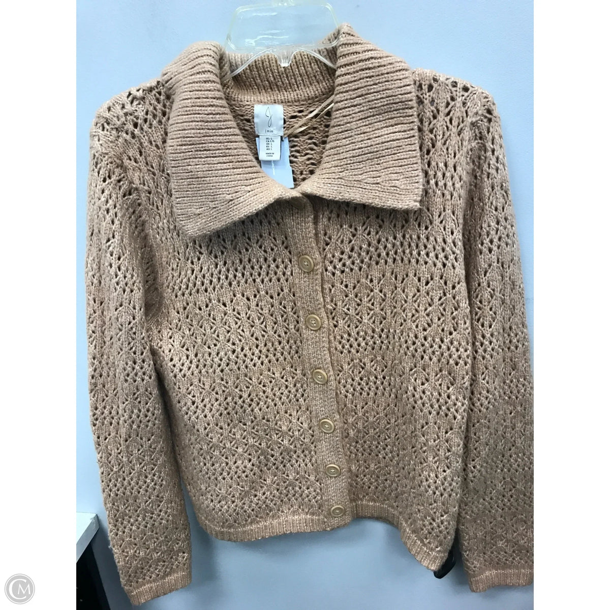 Sweater By Joie In Tan, Size: L