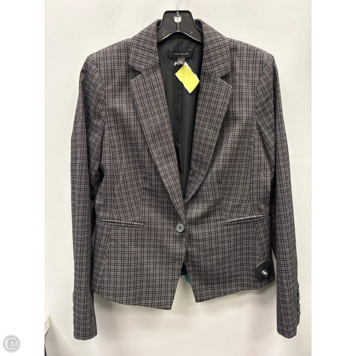 Blazer By Ann Taylor In Black & White, Size: 2