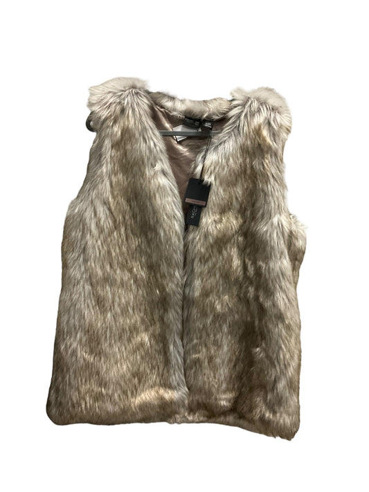 Vest Faux Fur & Sherpa By Rachel Zoe In Tan, Size: 2x