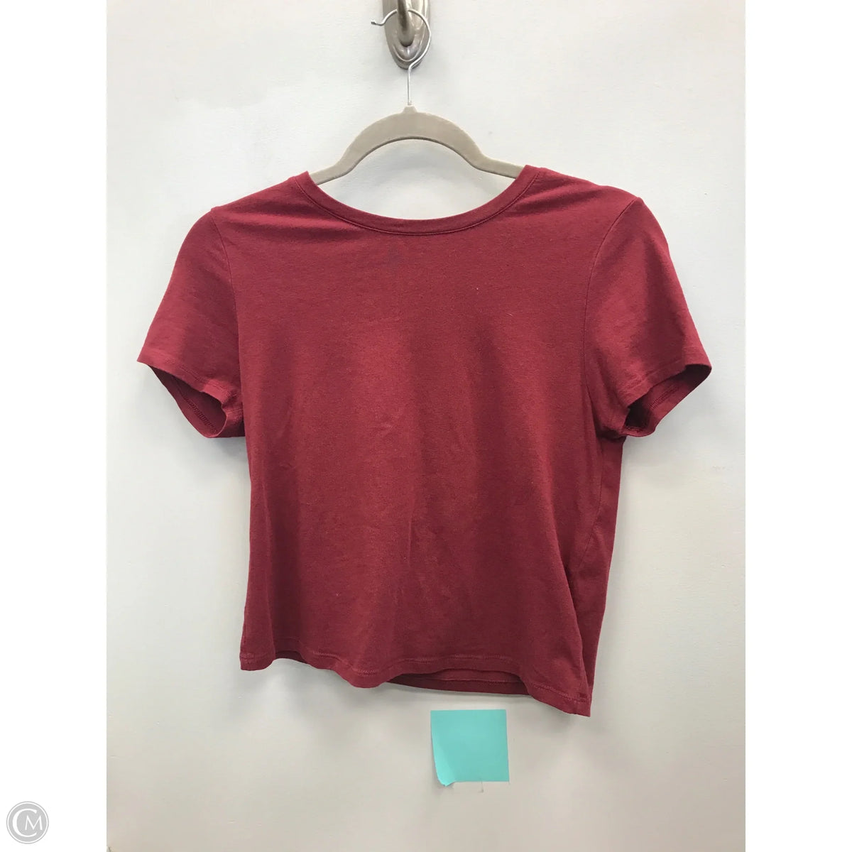 Top Short Sleeve Basic By Old Navy In Maroon, Size: M