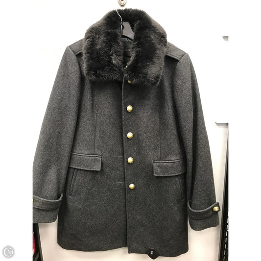 Coat Wool By J. Crew In Grey, Size: 14