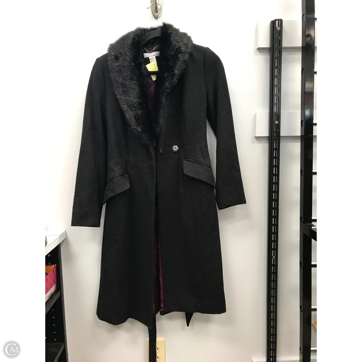 Coat Wool By H&m In Black, Size: 2
