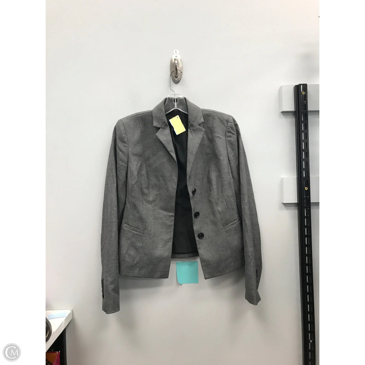 Blazer By Ann Taylor In Grey, Size: 0