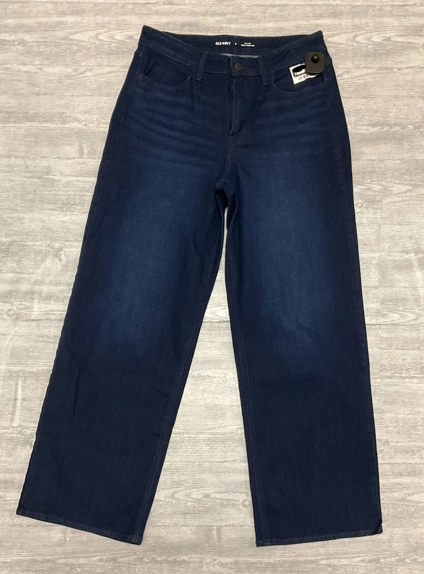 Jeans Wide Leg By Old Navy In Blue Denim, Size: 8