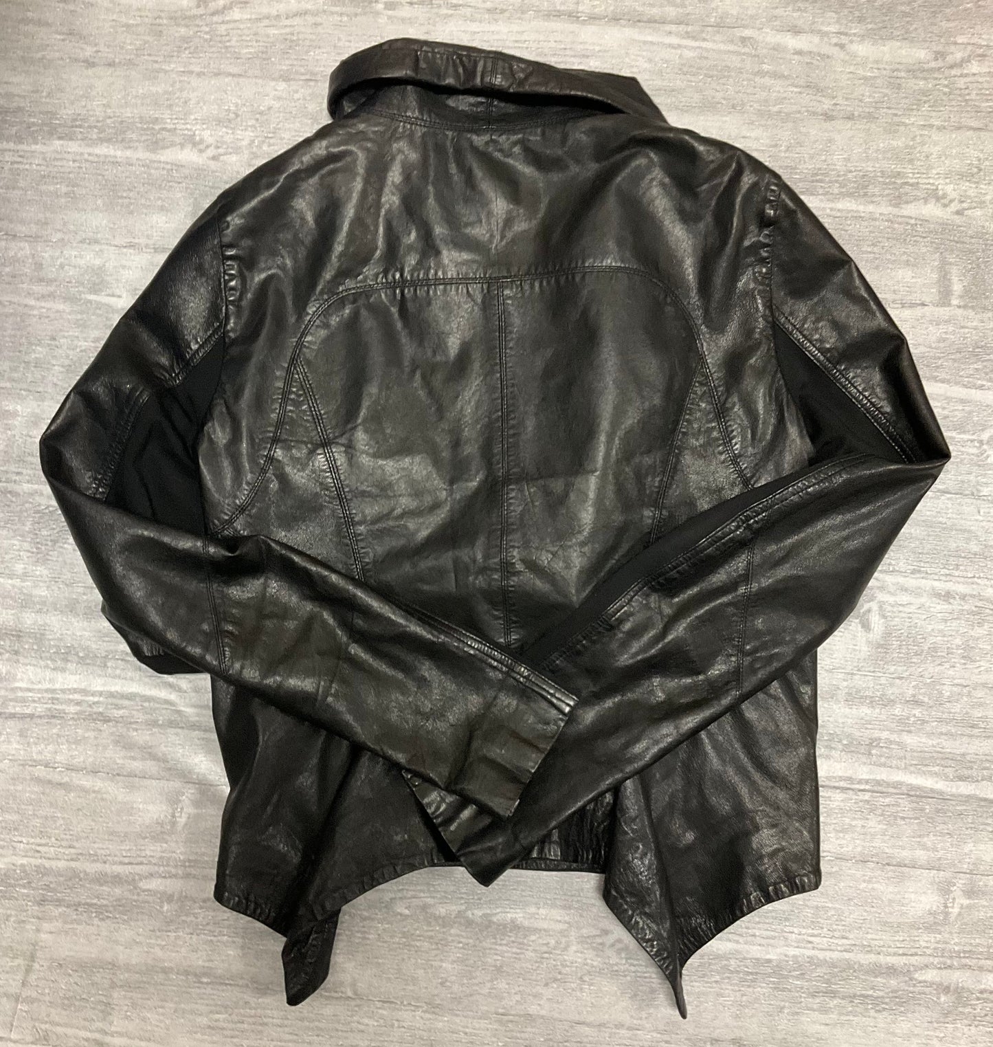 Jacket Leather By Cmc In Black, Size: M