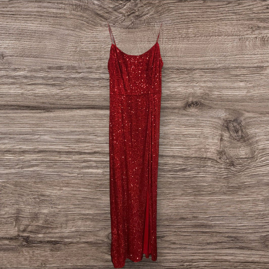 Dress Party Long By xscape In Red, Size: 10