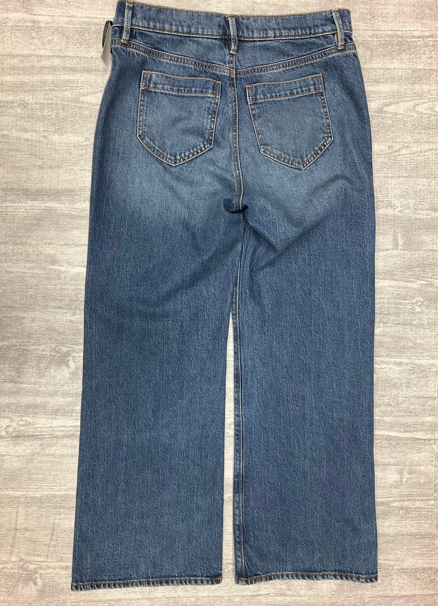 Jeans Wide Leg By Ann Taylor In Blue Denim, Size: 8p