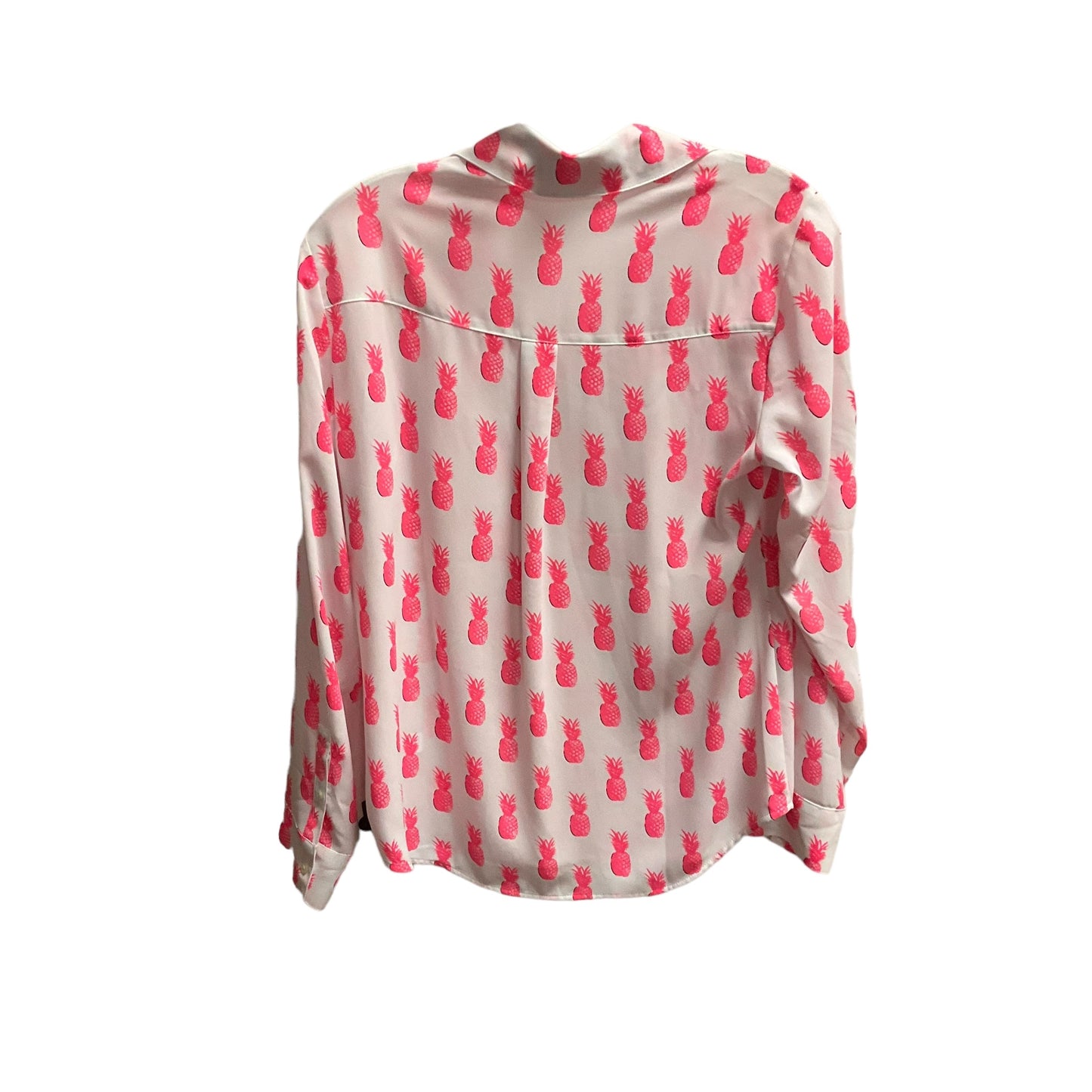 Pink & White Top Long Sleeve Express, Size S