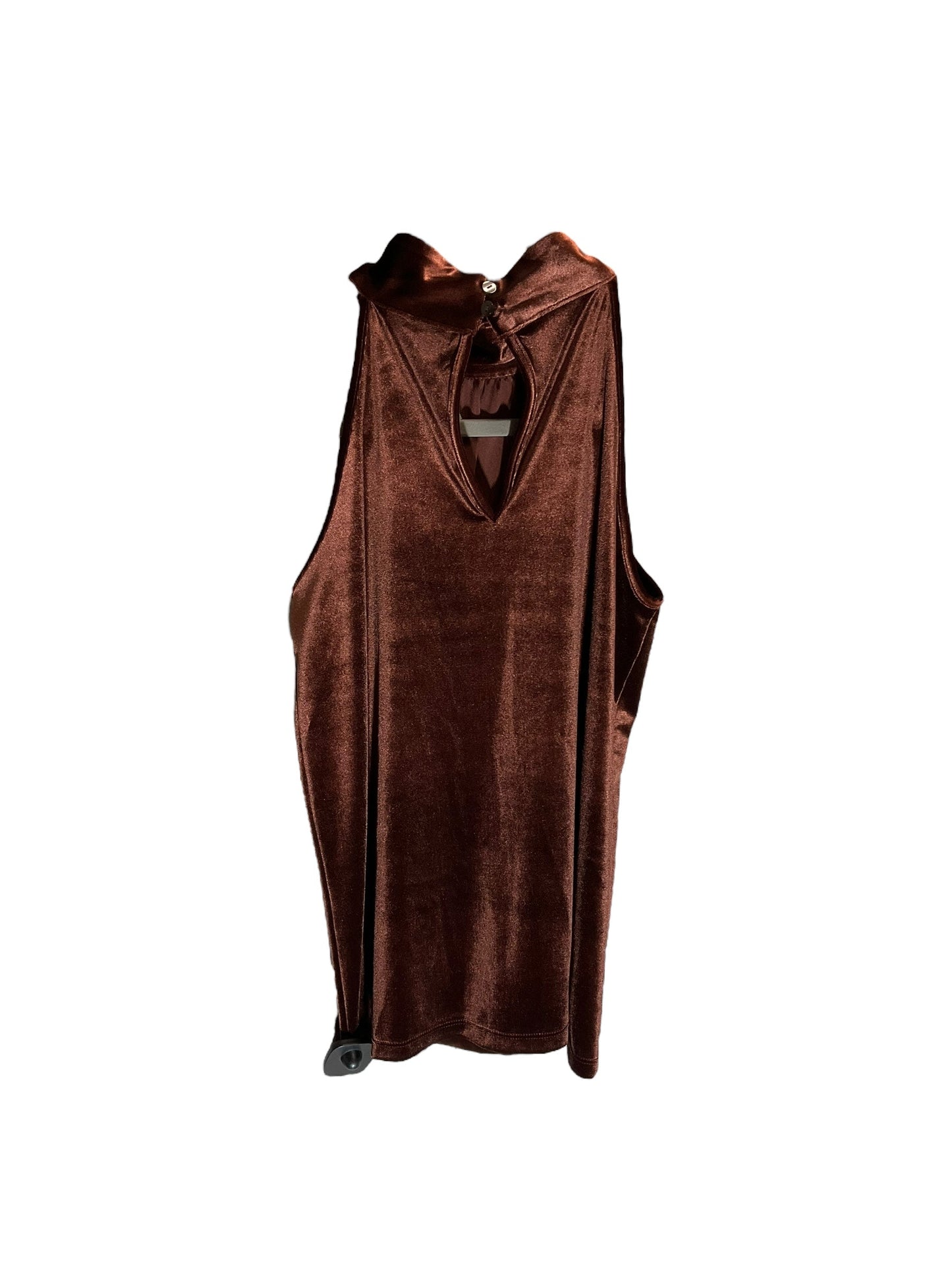 Top Sleeveless By Ann Taylor In Brown, Size: Petite   Xs