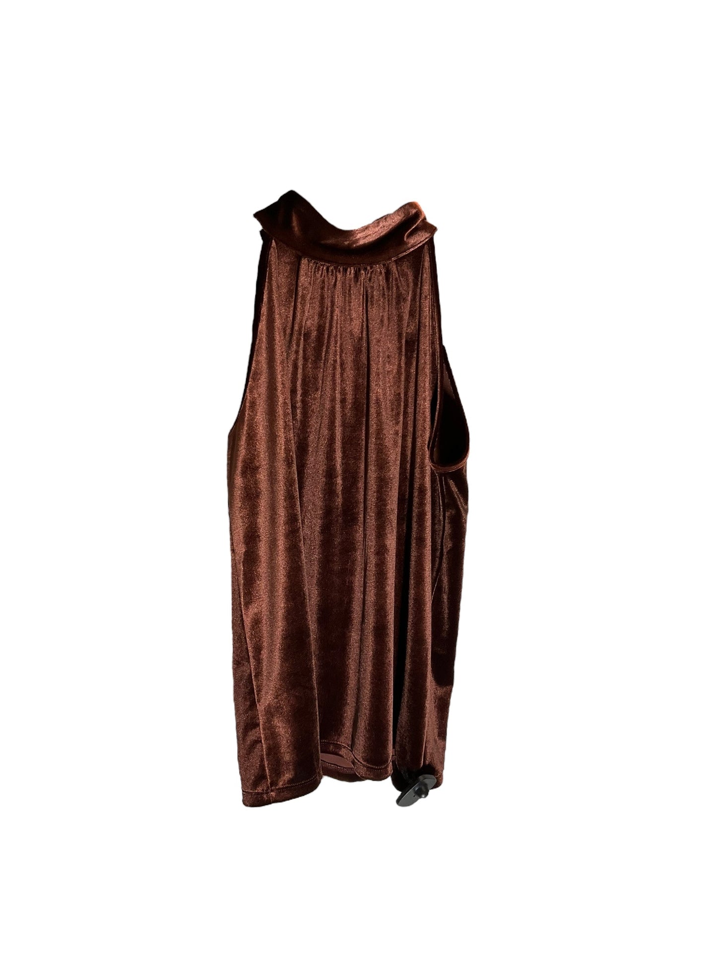 Top Sleeveless By Ann Taylor In Brown, Size: Petite   Xs