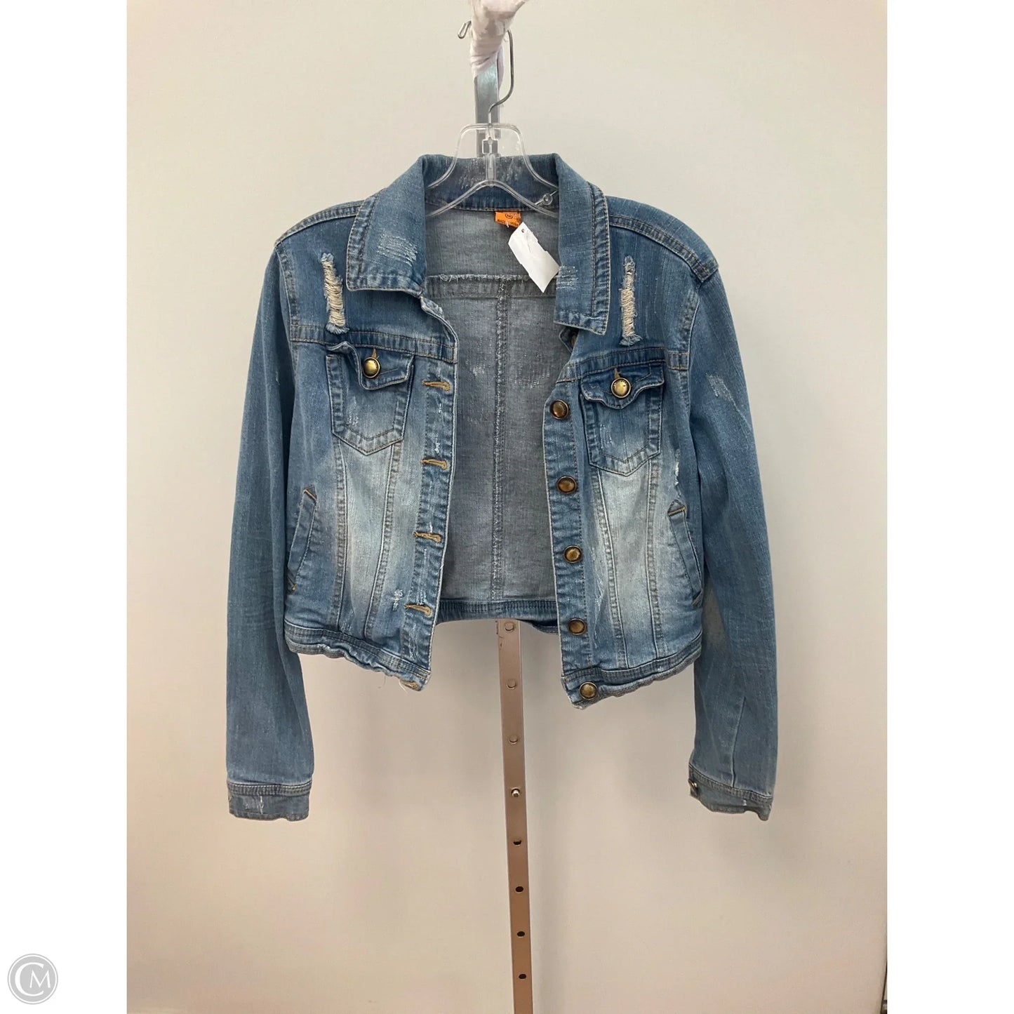 Jacket Denim By Jou Jou In Blue Denim, Size: M