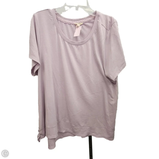 Top Short Sleeve By Cupio In Purple, Size: 2x