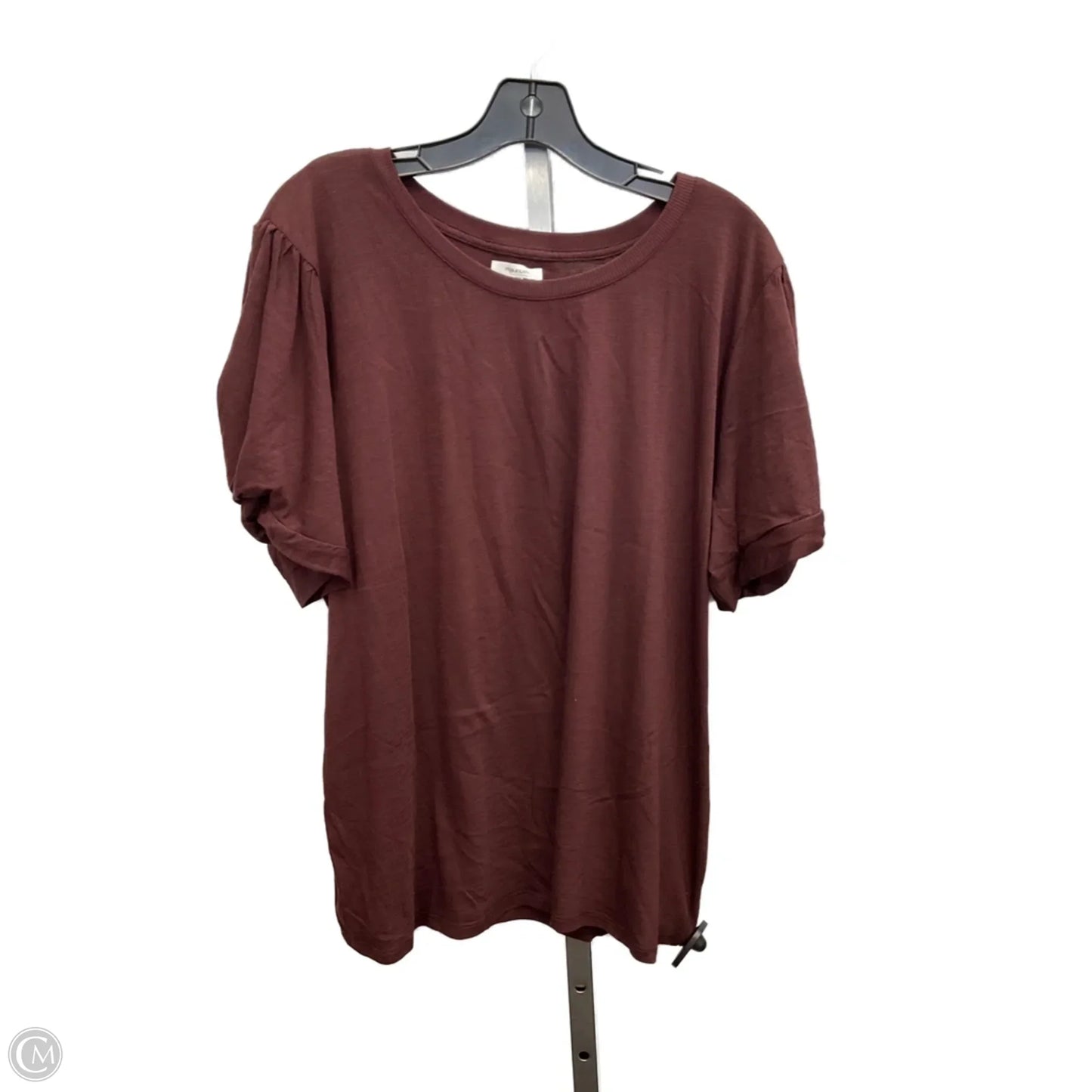 Top Short Sleeve By Maurices In Purple, Size: Xxl