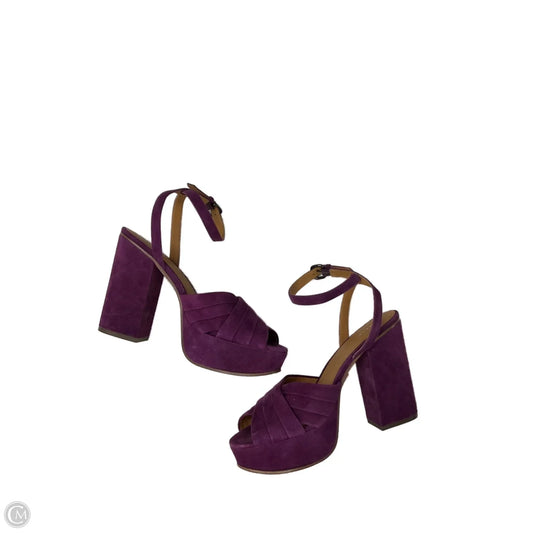 Shoes Designer By Coach In Purple, Size: 8