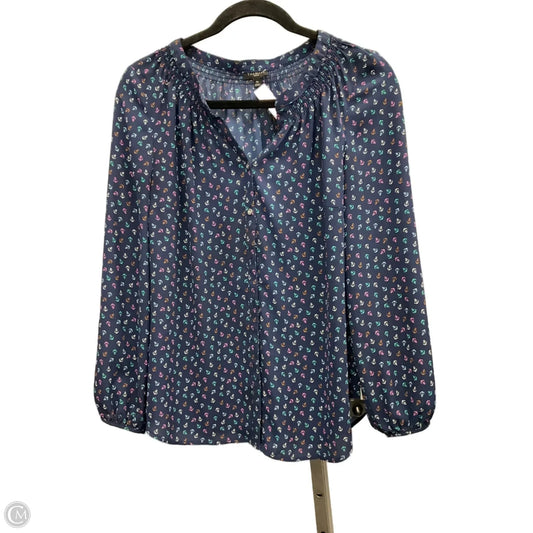 Top Long Sleeve By Talbots In Navy, Size: Mp