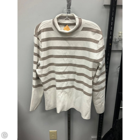 Top Long Sleeve By H&m In Cream, Size: M