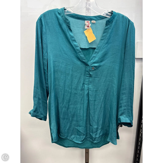 Top Long Sleeve By Dolan Left Coast In Green, Size: S