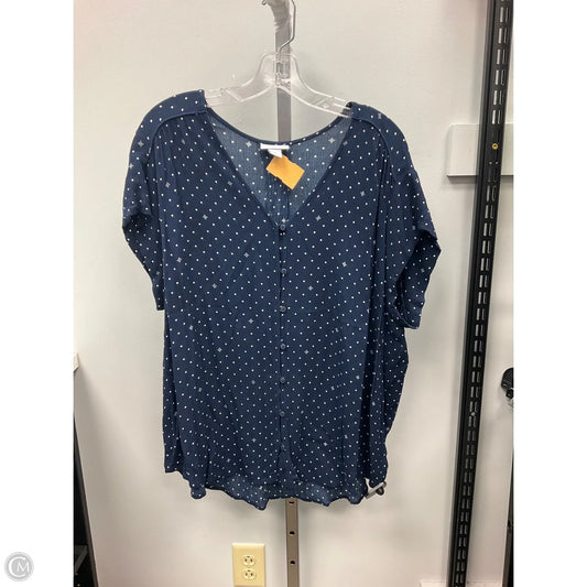 Top Sleeveless By Liz Claiborne In Polkadot Pattern, Size: 1x