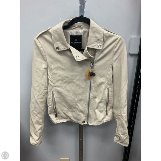 Jacket Leather By Bagatelle In Cream, Size: S