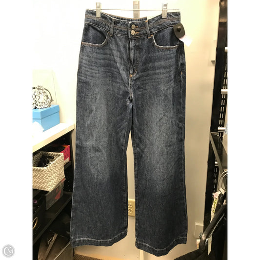 Jeans Wide Leg By Loft In Blue Denim, Size: 2