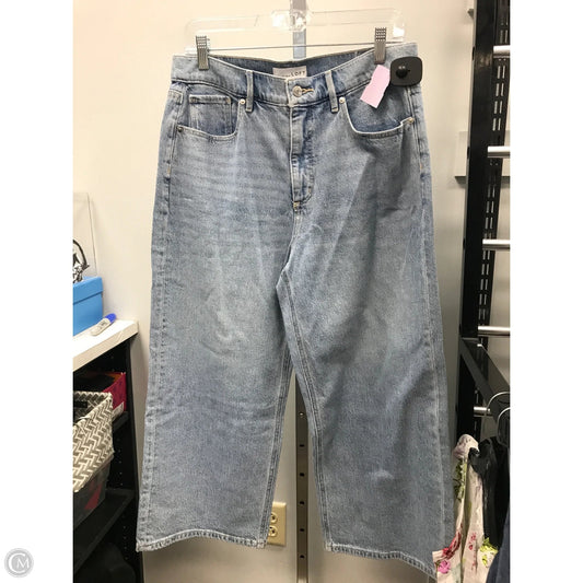 Jeans Wide Leg By Loft In Blue Denim, Size: 8