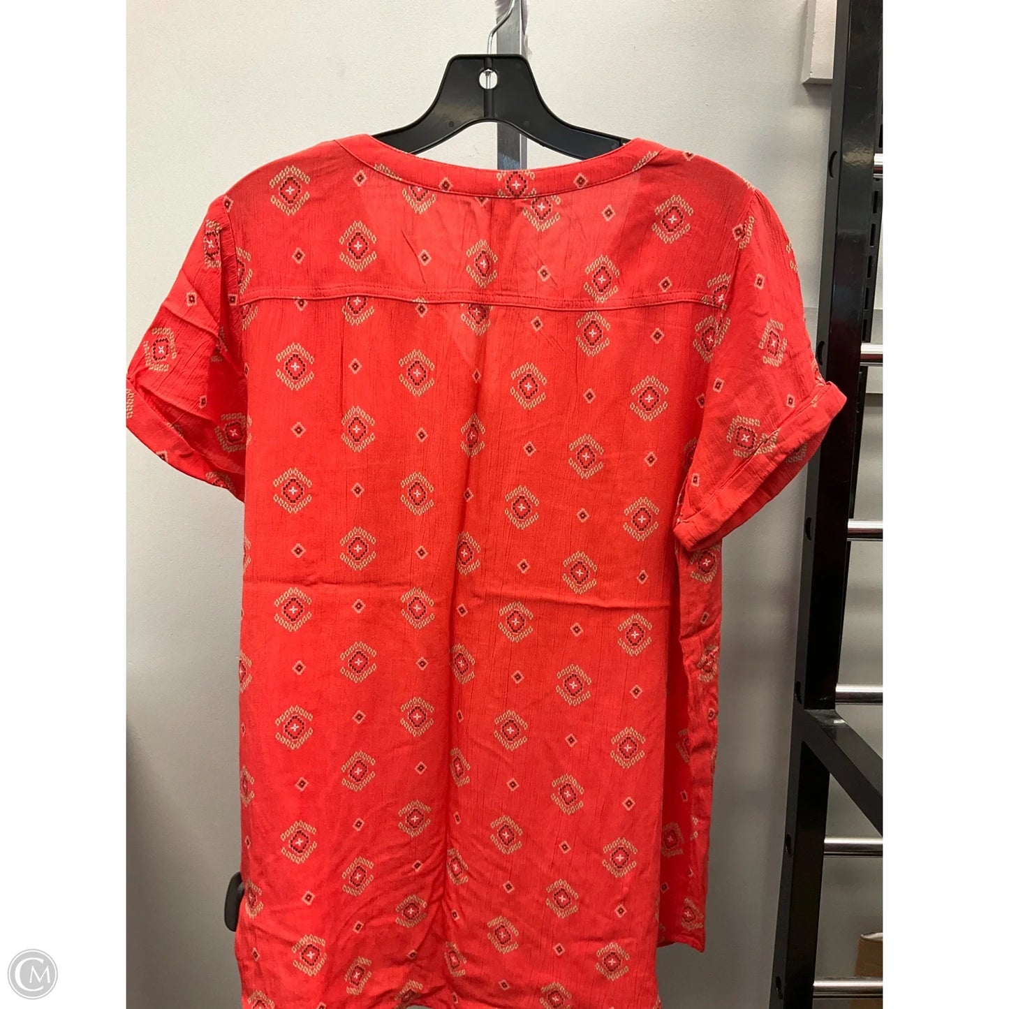 Top Short Sleeve By Sonoma In Orange, Size: S