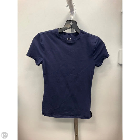 Top Short Sleeve By Gap In Navy, Size: Xs
