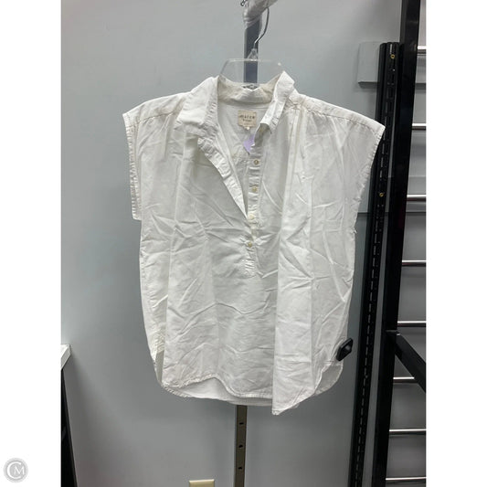 Top Sleeveless By Clothes Mentor In White, Size: S