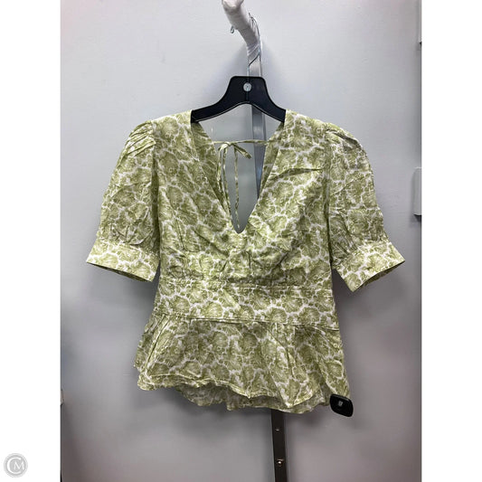 Top Short Sleeve By J. Crew In Green, Size: S