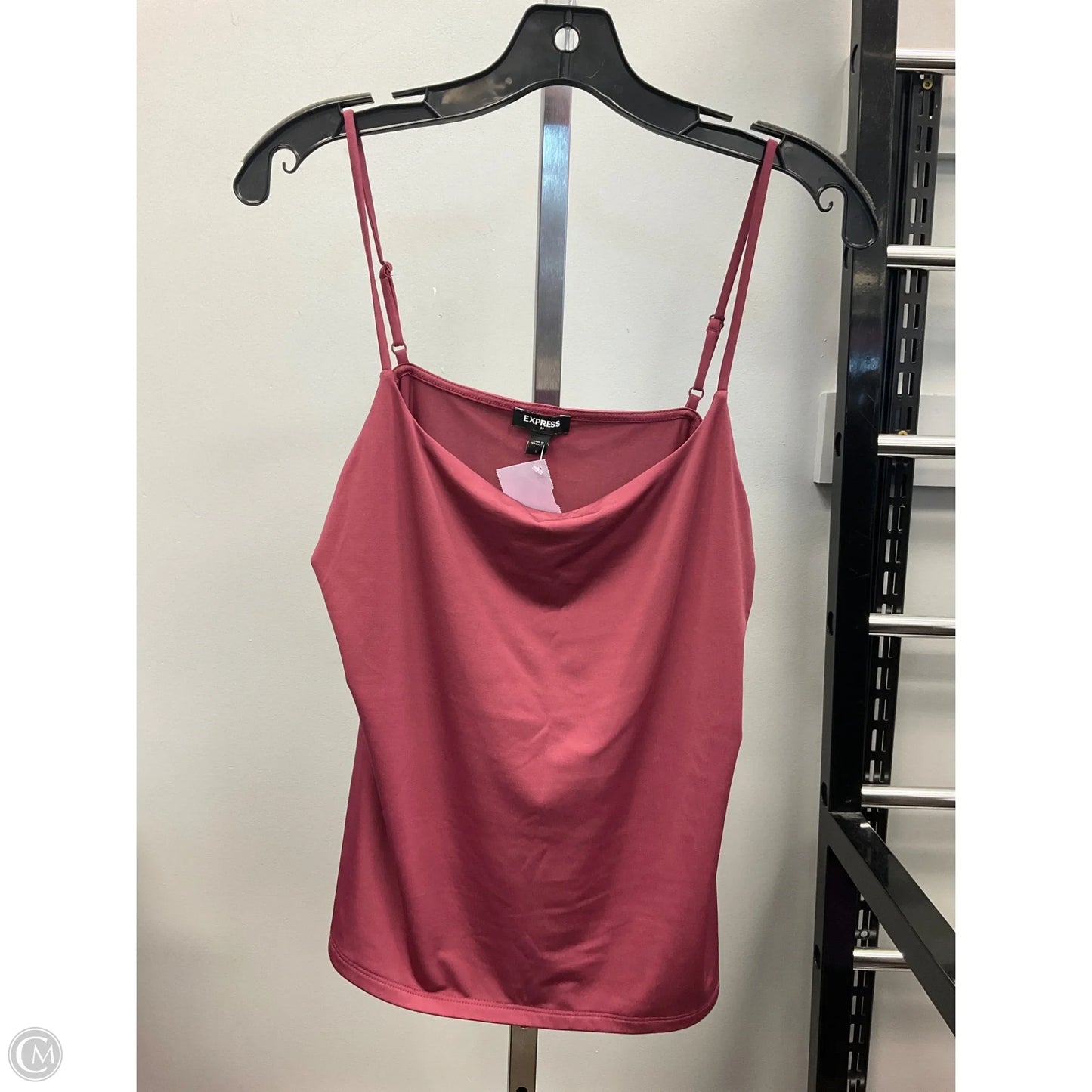 Top Sleeveless Basic By Express In Maroon, Size: L