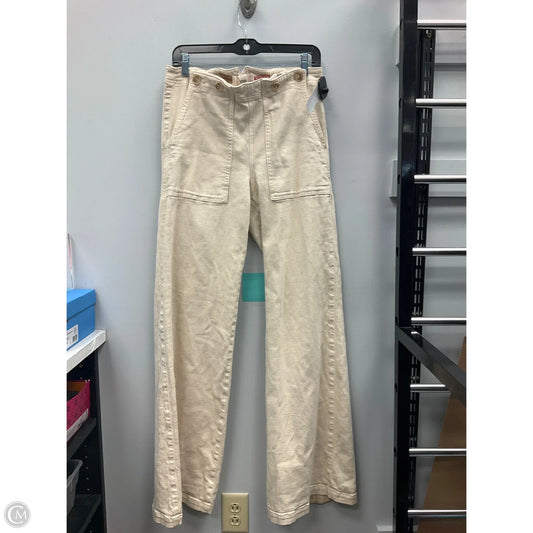 Jeans Wide Leg By Pilcro In Cream, Size: 8