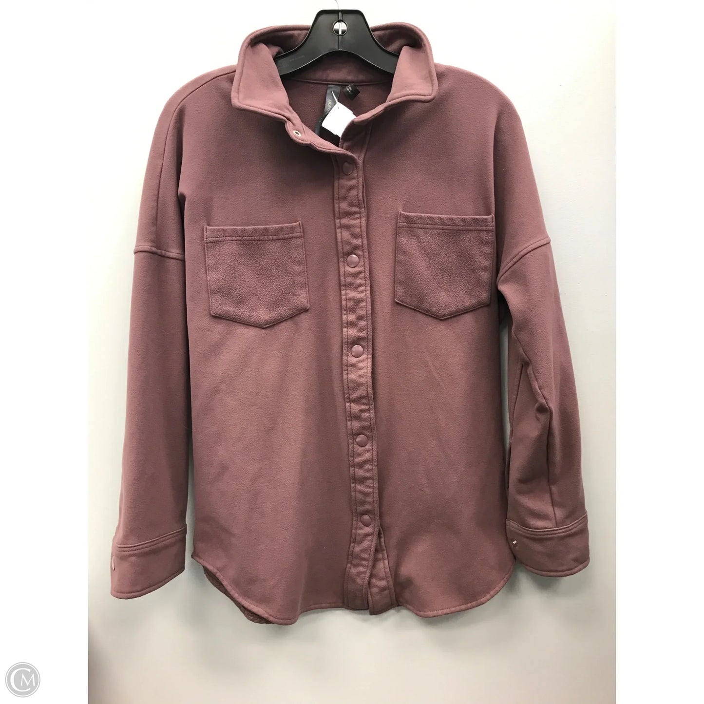 Jacket Shirt By Mondetta In Mauve, Size: M