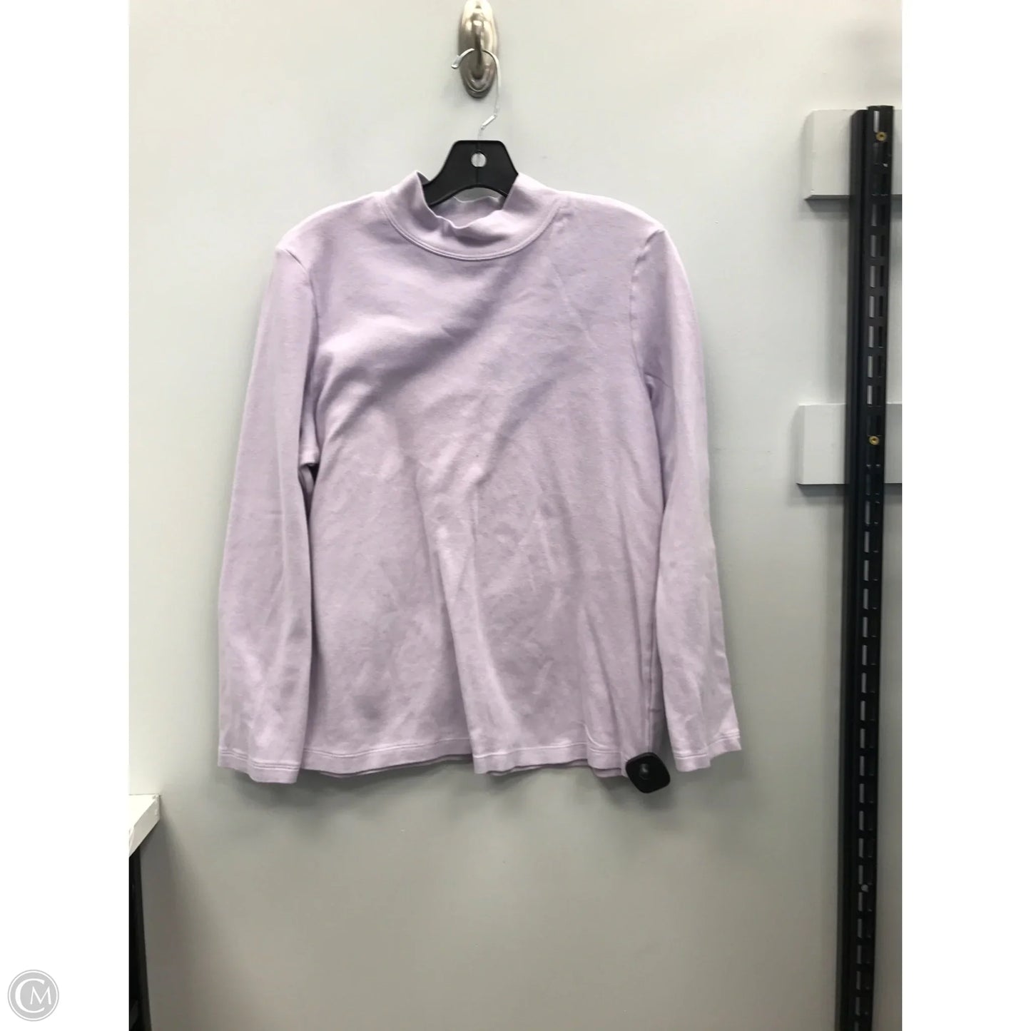 Top Long Sleeve By Karen Scott In Purple, Size: L