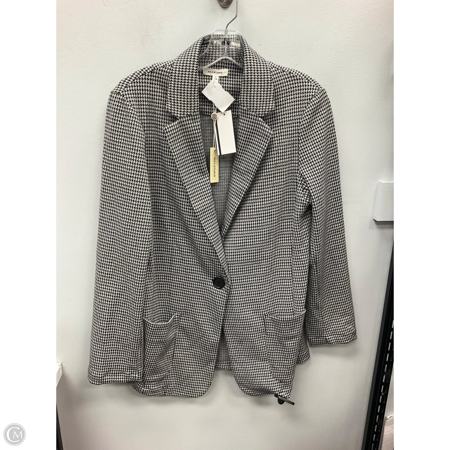 Blazer By Max Studio In Black & White, Size: L