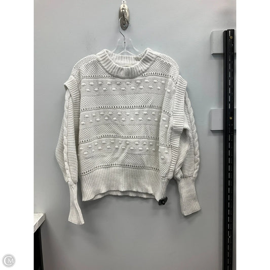 Sweater By Ana In White, Size: L